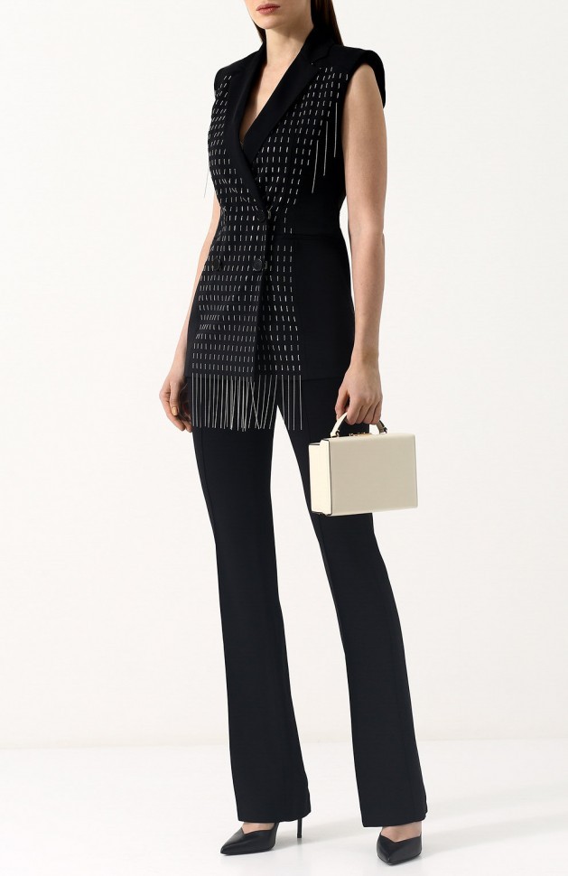 Двубортный шерстяной жилет