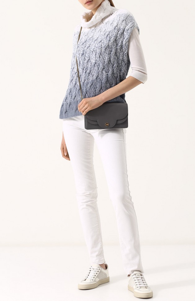 Кашемировый жилет фактурной вязки