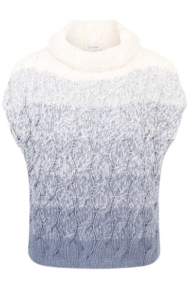 Кашемировый жилет фактурной вязки