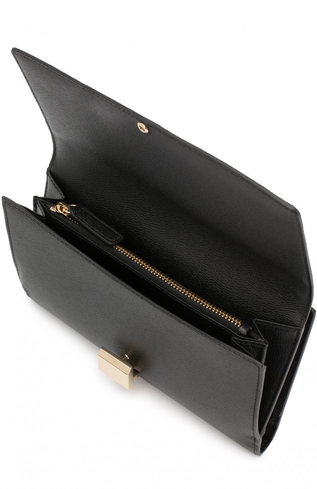 Кожаный кошелек с клапаном